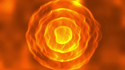 Energy Spinning Sphere. Video stock 296004280