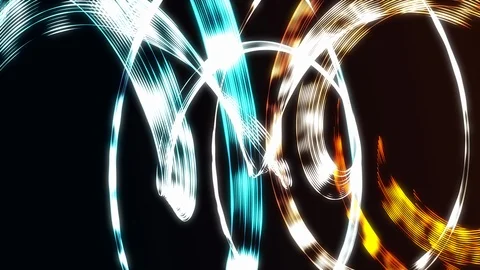 Energy swirl motion background loop blue orange Stock Footage 119553819