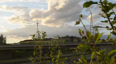 Energy systems with wind energy 動画素材 37211638