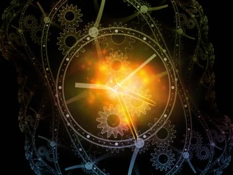 Energy of Temporal Realm Stock Illustration