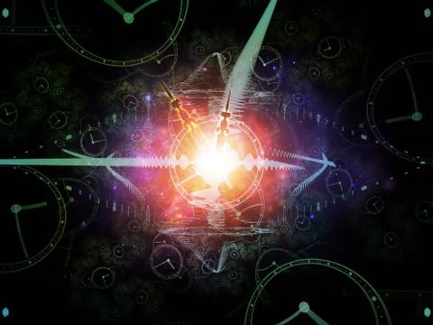 Energy of Temporal Realm Stock Illustration