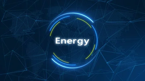 Energy Text Effect Technology Background Stock Footage 262598860