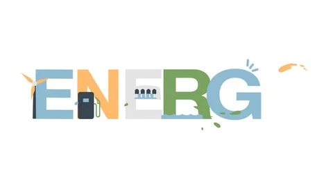 Energy Text Stock Footage 92475080