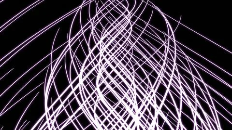Energy threads twist in flow. Design. Living energy lines are intertwined in Stock Illustration