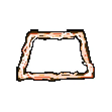 Energy thunder frame pixel art vector illustration Stock Illustration