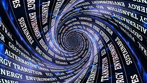 ENERGY TRANSITION Keywords Animation, Background, Loop 動画素材 333629767