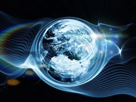 Energy of Turbulence Illustrazione stock