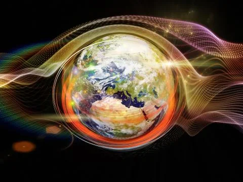 Energy of Turbulence Illustrazione stock
