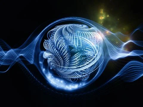 Energy of Turbulence Stock Illustration