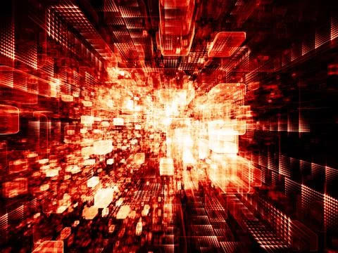 Energy of Virtual Space Illustrazione stock