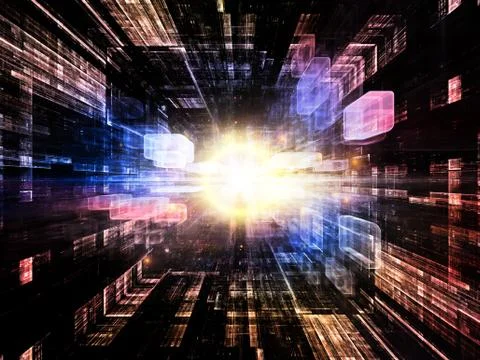 Energy of Virtual Space Illustrazione stock