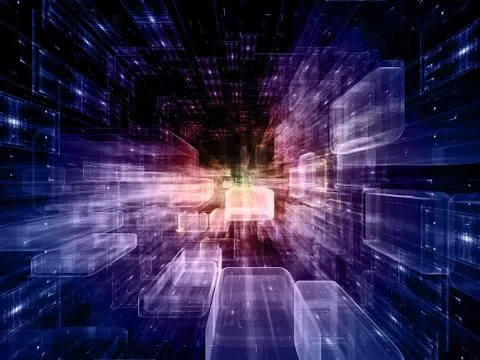 Energy of Virtual Space Illustrazione stock