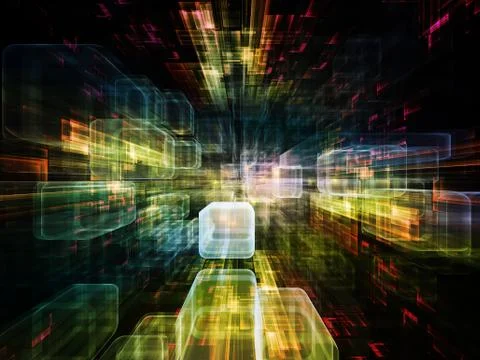 Energy of Virtual Space Illustrazione stock