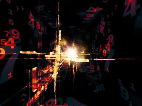 Energy of Virtual Space Illustrazione stock