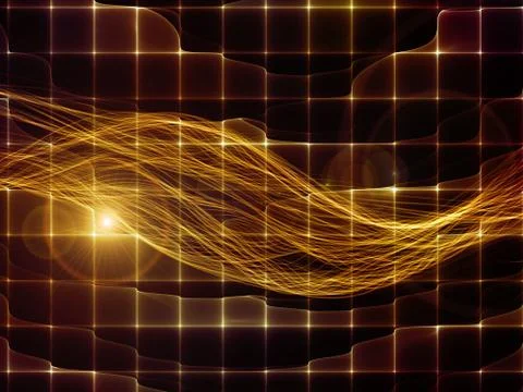 Energy of Virtual World Stock Illustration