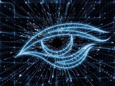 Energy of Visual Information 스톡 일러스트