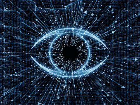 Energy of Visual Information Illustrazione stock