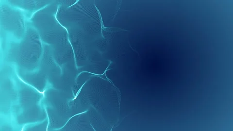 Energy wave. Blue background. Place for text. Seamless loop. Stock Footage 89931945