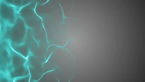 Energy wave. Gray background. Place for text. Seamless loop. Stock Footage 89932145