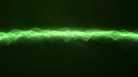 Energy Wave Loop-Green Video stock 68186266