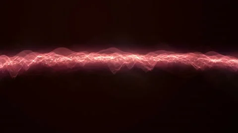 Energy Wave Loop-Red Video stock 68186268