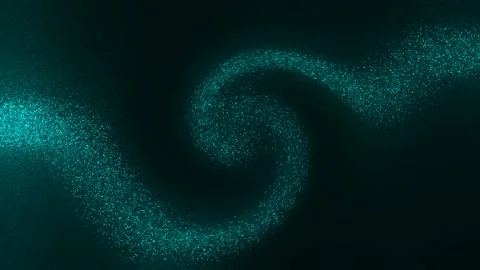 Energy wave particle element Stock Footage 220885808