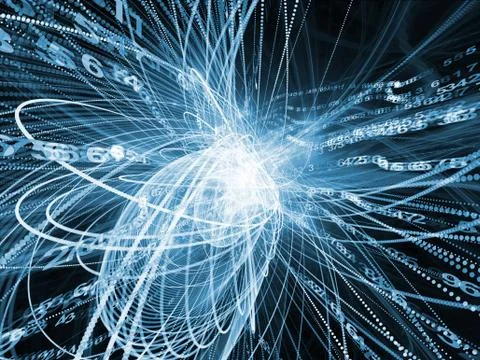 Energy of Wave Particle Stock Illustration