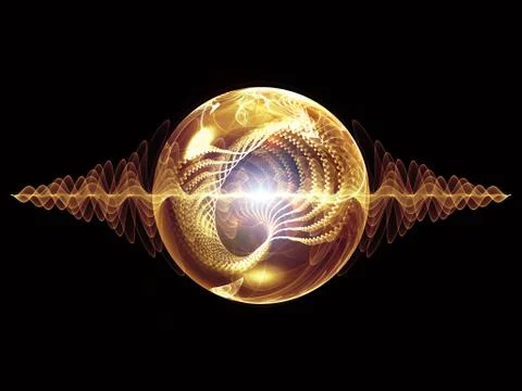 Energy of Wave Particle Illustrazione stock