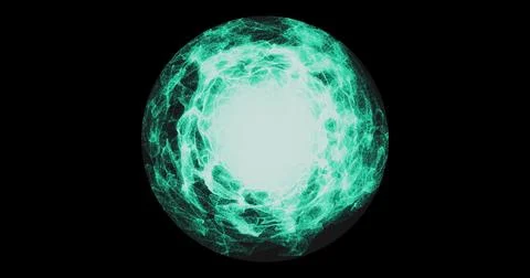 Energy Wave technology background. Colored Particles and energy waves for d.. 스톡 일러스트