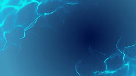 Energy waves in the corners of the screen. Place for text. Blue background Stock Footage 89932579