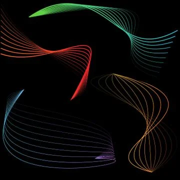 Energy waves Stock Illustration