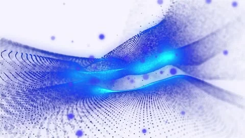 Energy waves with light rays and particles. Abstract background. Stock Footage 276656981