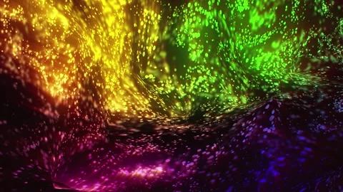 Energy waves with light rays and particles. Abstract background. Stock Footage 278281914