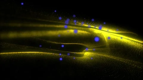 Energy waves with light rays and particles. Abstract background. Stock Footage 278428042