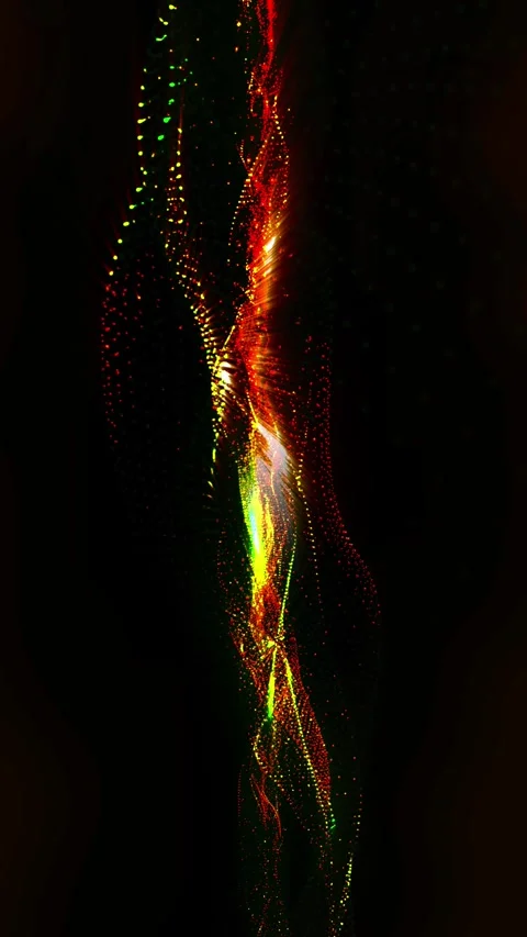 Energy waves with light rays and particles. Abstract background. Stock Footage 280513587