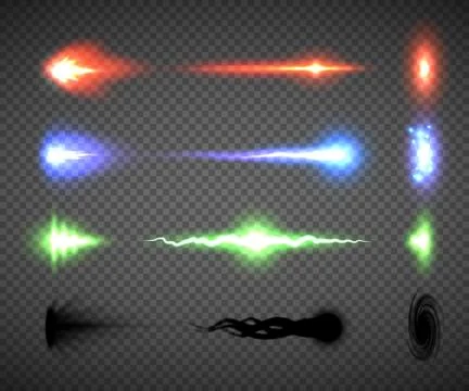 Energy weapons shots Stock Illustration