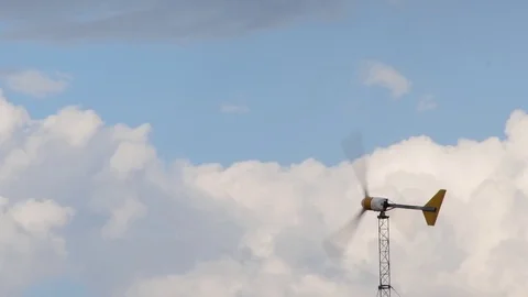 Energy Windmill and clouds Stock Footage 79282828