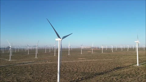Energy windmill Stock Footage 244458686