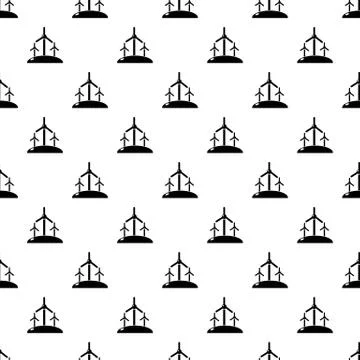 Energy windmill pattern seamless イラスト素材
