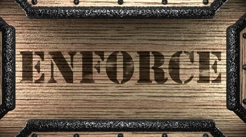 Enforce on wooden stamp 스톡 동영상 8765486