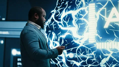 Enforcing artificial intelligence guardrails, neural network and programmer Video stock 330087787