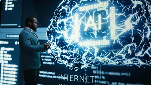 Enforcing artificial intelligence guardrails, neural network and programmer Stock-Footage 330377025