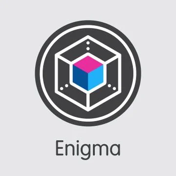 ENG - Enigma. The Logo of Virtual Currency or Market Emblem. Stock Illustration