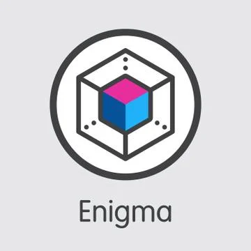 ENG - Enigma. The Logo of Virtual Currency or Market Emblem. Stock Illustration