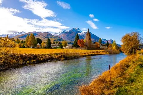 Engadine landscape Stock Photos