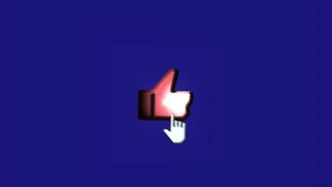 Engage &amp; Encourage: Like Button Clicked by Hand Cursor for Subscribers Stock Footage 177260528