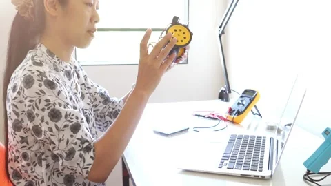 Engaged in Interactive Learning at Home Stock Footage 314636864