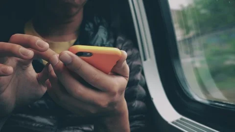 Engaged in Mobile Communication Stock Footage 314612117