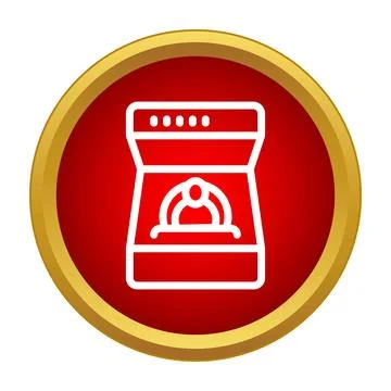 Engaged ring in box flat icon design Stock Illustration