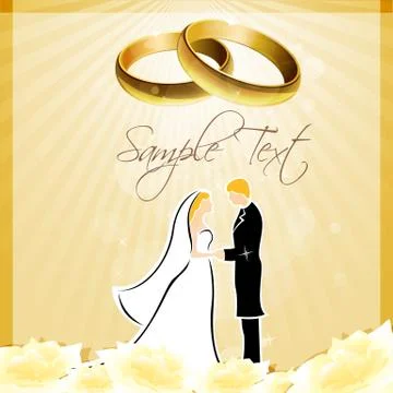 Engagement card Illustrazione stock